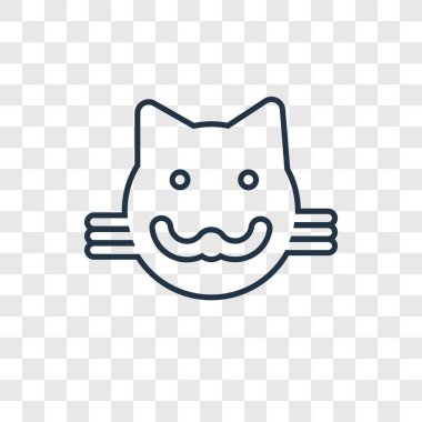 modaya uygun bir tasarım tarzı kedi simgesi. saydam arka plan üzerinde izole kedi simgesi. kedi vektör simgesi basit ve modern düz simgesi web sitesi, mobil, logo, app, UI. kedi simge vektör çizim, Eps10.