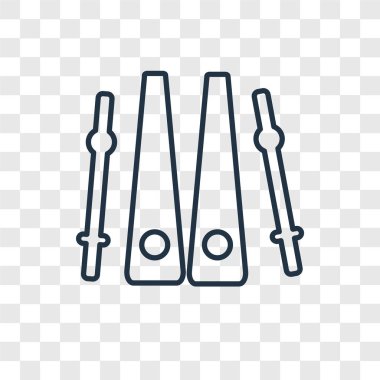 modaya uygun bir tasarım tarzı Kayak simgesi. Kayak simgesi üzerinde şeffaf arka plan izole. Kayak vektör simgesi basit ve modern düz simgesi web sitesi, mobil, logo, app, UI. Kayak simge vektör çizim, Eps10.