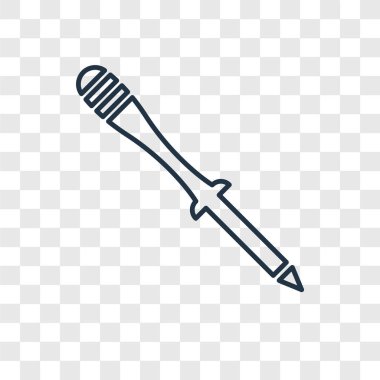 modaya uygun bir tasarım tarzı gözler makyaj kalem simgesini. gözler makyaj kalem simgesini şeffaf arka plan üzerinde izole. gözler makyaj kalem simgesi basit vektör ve modern düz UI uygulaması, web sitesi, mobil, logo, sembol.