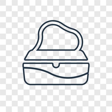 Kadın el çantası simgesini modaya uygun bir tasarım tarzı. saydam arka plan üzerinde izole kadın çanta simgesi. Kadın el çantası vektör simgesi basit ve modern düz simgesi web sitesi, mobil, logo, app, UI. Kadın el çantası simge vektör çizim, Eps10.