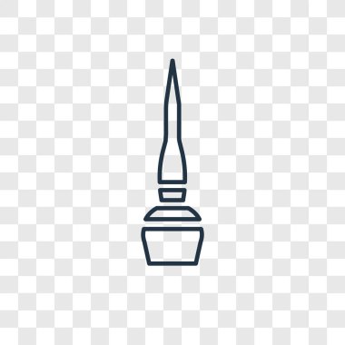 Sıvı göz simgesini modaya uygun bir tasarım tarzı. Sıvı göz simgesini şeffaf arka plan üzerinde izole. Sıvı göz vektör simgesi basit ve modern düz simgesi web sitesi, mobil, logo, app, UI. Sıvı göz simge vektör çizim, Eps10.