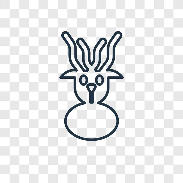 Икона Оленя Модном Стиле Дизайна Иконка Оленя Изолирована Прозрачном Фоне — стоковый вектор