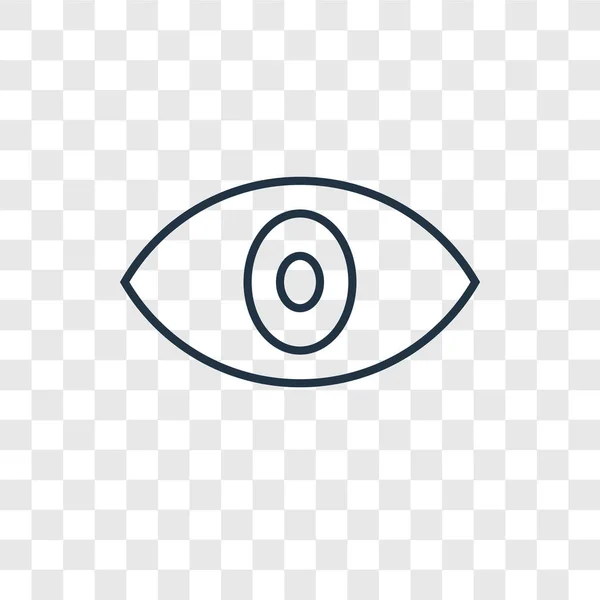 Икона Глаз Модном Стиле Дизайна Иконка Глаза Изолирована Прозрачном Фоне — стоковый вектор