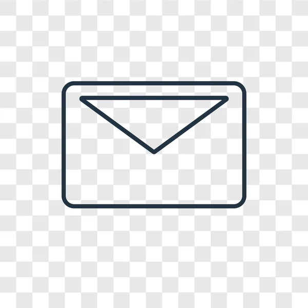 Ícone Mail Estilo Design Moderno Ícone Mail Isolado Fundo Transparente — Vetor de Stock