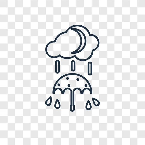 Дождевая Икона Модном Стиле Дизайна Дождевая Иконка Прозрачном Фоне Дождливый — стоковый вектор
