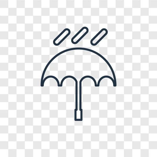 Βροχή Εικονίδιο Στην Μοντέρνα Στυλ Σχεδιασμού Βροχή Εικονίδιο Απομονώνονται Διαφανές — Διανυσματικό Αρχείο