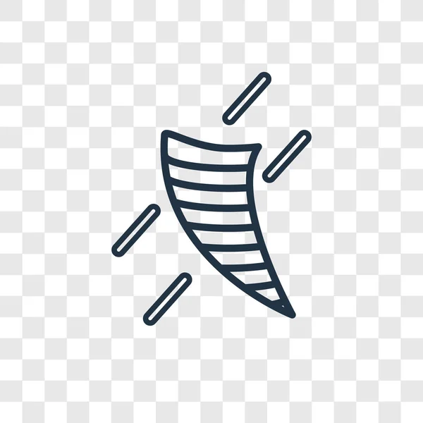 Tornado Symbol Trendigen Design Stil Tornado Symbol Isoliert Auf Transparentem — Stockvektor