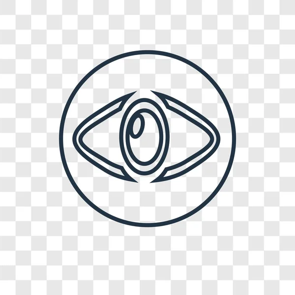 Значок Очей Модному Стилі Дизайну Іконка Очей Ізольована Прозорому Фоні — стоковий вектор