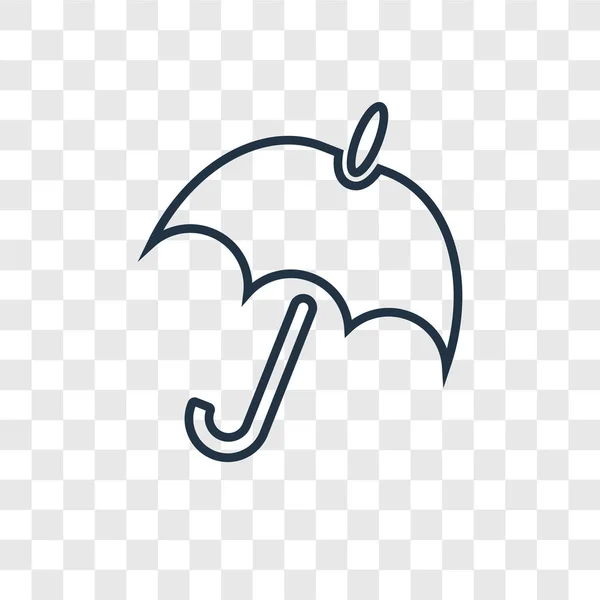 Regenschirm Ikone Trendigen Design Stil Regenschirm Symbol Isoliert Auf Transparentem — Stockvektor