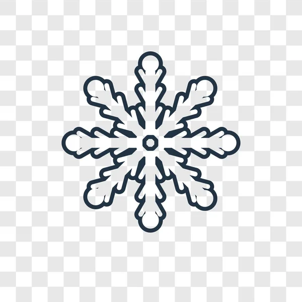 Snowflake Icon Trendy Design Style Snowflake Icon Isolated Transparent Background — Stock Vector