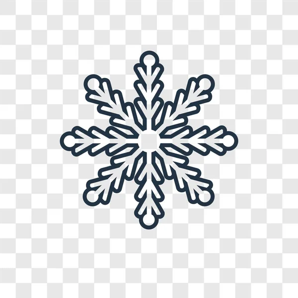 Snowflake Icon Trendy Design Style Snowflake Icon Isolated Transparent Background — Stock Vector
