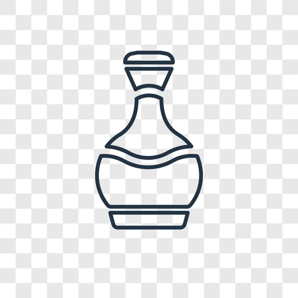 トレンディなデザイン スタイルの香水ボトル アイコン 香水ボトルのアイコンが透明な背景に分離されました 香水ボトル ベクトル アイコン シンプルでモダンなフラット記号 Web サイト — ストックベクタ
