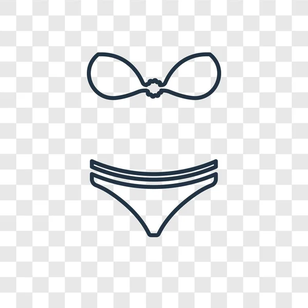 Bikini Icon Trendy Design Style Bikini Icon Isolated Transparent Background — Stock Vector