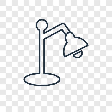 Resepsiyon lambası simgesi modaya uygun bir tasarım tarzı. Resepsiyon lambası simgesi üzerinde şeffaf arka plan izole. Resepsiyon lambası vektör simgesi basit ve modern düz simgesi web sitesi, mobil, logo, app, UI. Resepsiyon lambası simge vektör çizim, Eps10.