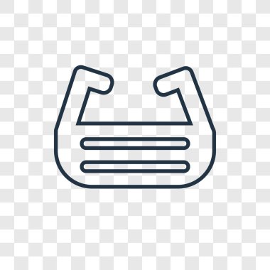 modaya uygun bir tasarım tarzı ar gözlük simgesi. ar gözlük simgesi üzerinde şeffaf arka plan izole. AR gözlük vektör simgesi basit ve modern düz simgesi web sitesi, mobil, logo, app, UI. AR gözlük simge vektör çizim, Eps10.