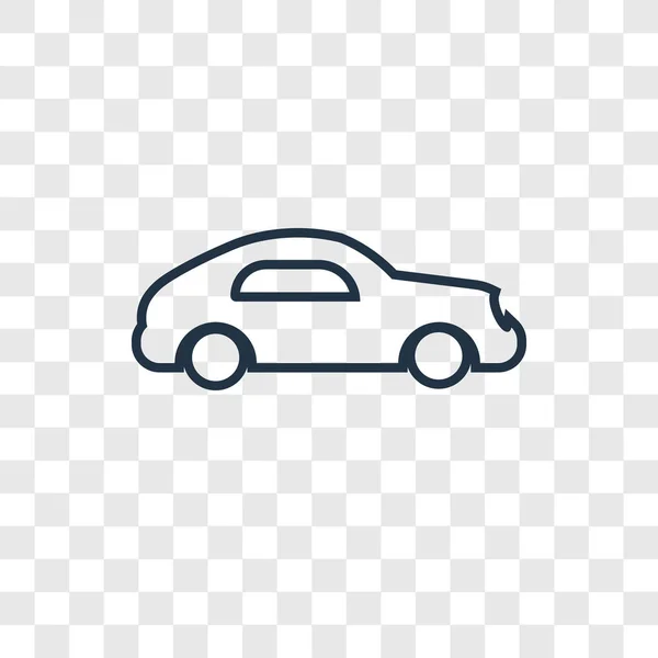 Икона Автомобиля Модном Стиле Дизайна Иконка Автомобиля Изолирована Прозрачном Фоне — стоковый вектор