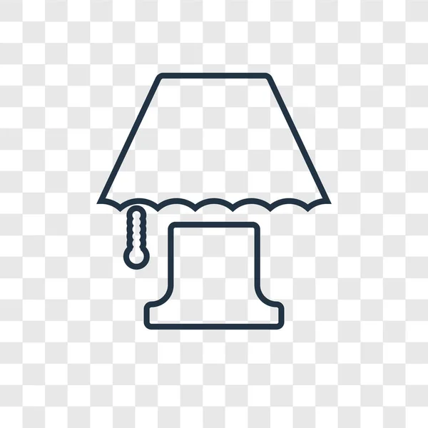 Значок Лампи Модному Стилі Дизайну Значок Лампи Ізольовано Прозорому Фоні — стоковий вектор