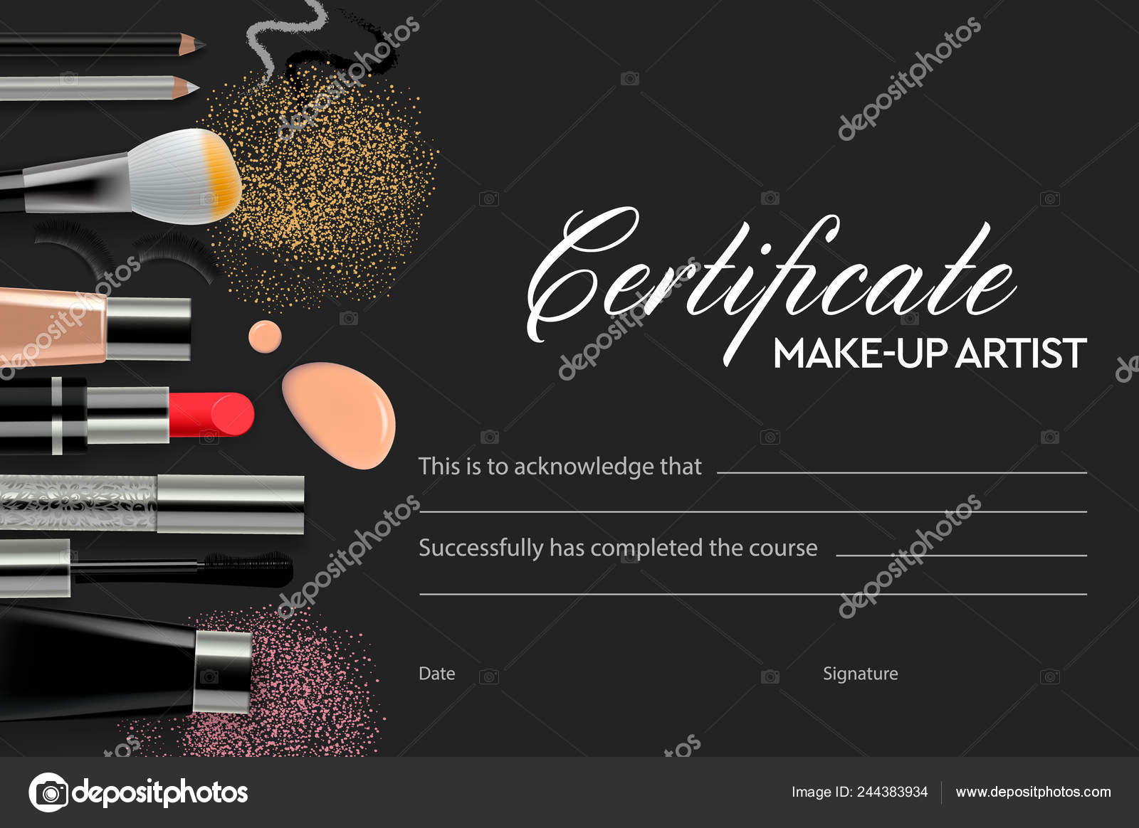 Actualizar 79+ imagen certificados de maquillaje para editar