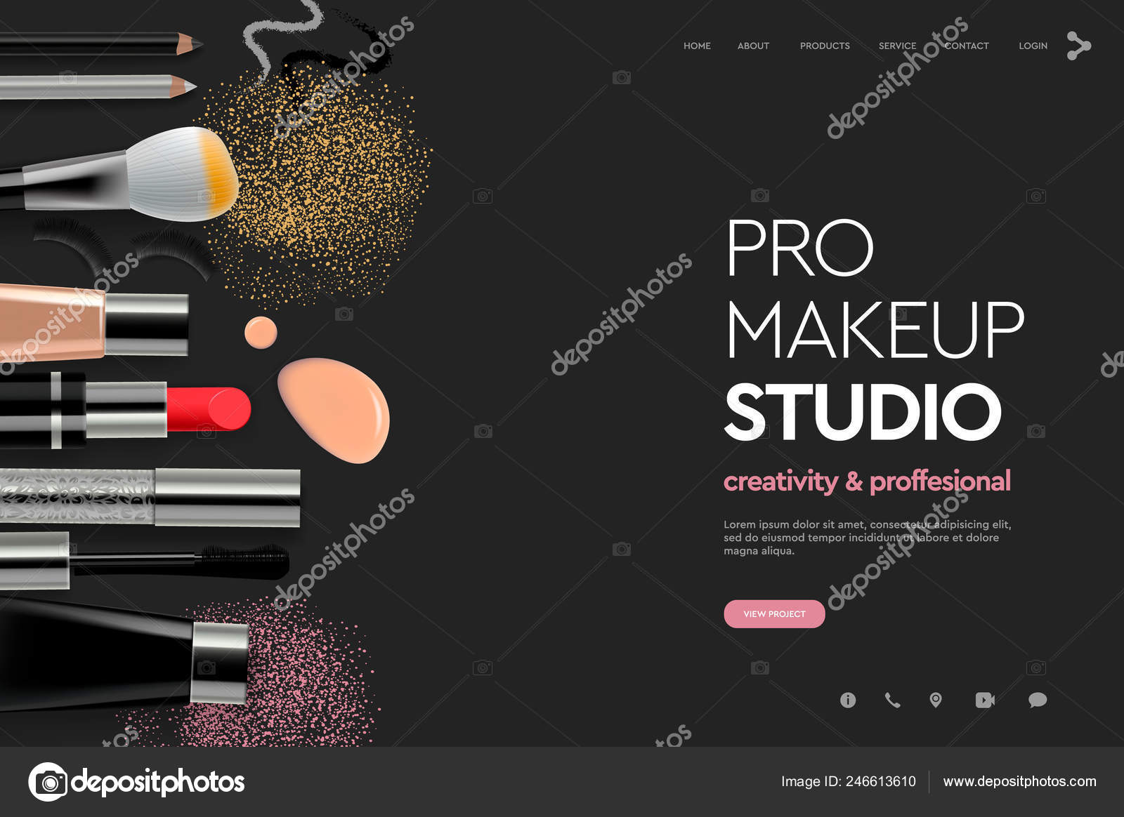 Design Template For Makeup Studio