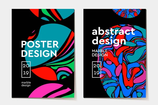 Modernes Design. abstrakte Marmortextur aus farbigen, hellen, flüssigen Farben. Gebrauchte Designpräsentationen, Druck, Flyer, Visitenkarten, Einladungen, Kalender, Websites, Verpackung, Einband, Vektorillustration. — Stockvektor