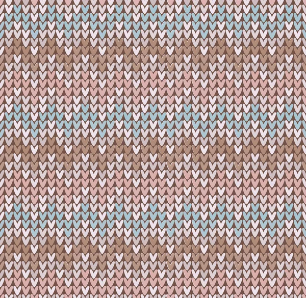 Winter Christmas x-mas knit seamless background Patrón de punto. Diseño plano . — Vector de stock
