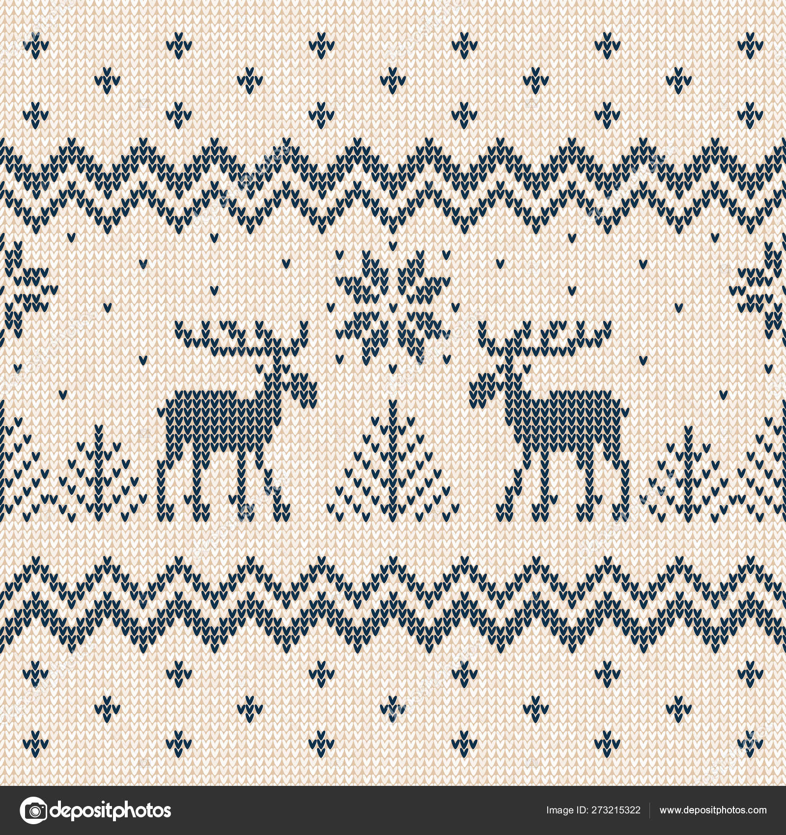 メリークリスマス新年のグリーティングカードフレームスカンジナビアの装飾鹿 ストックベクター C Svsunny