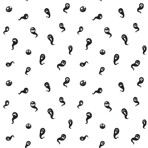 Векторная иллюстрация Black white seamless background abstract pattern halloween party — стоковый вектор