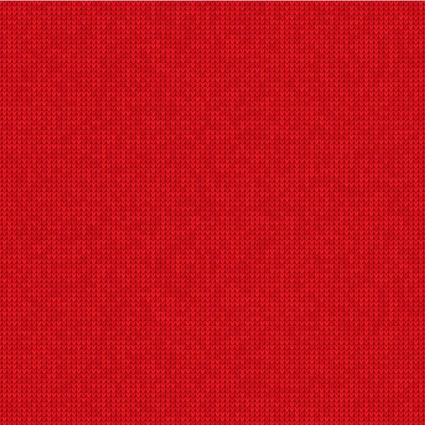 Knitted red background — Stock Vector