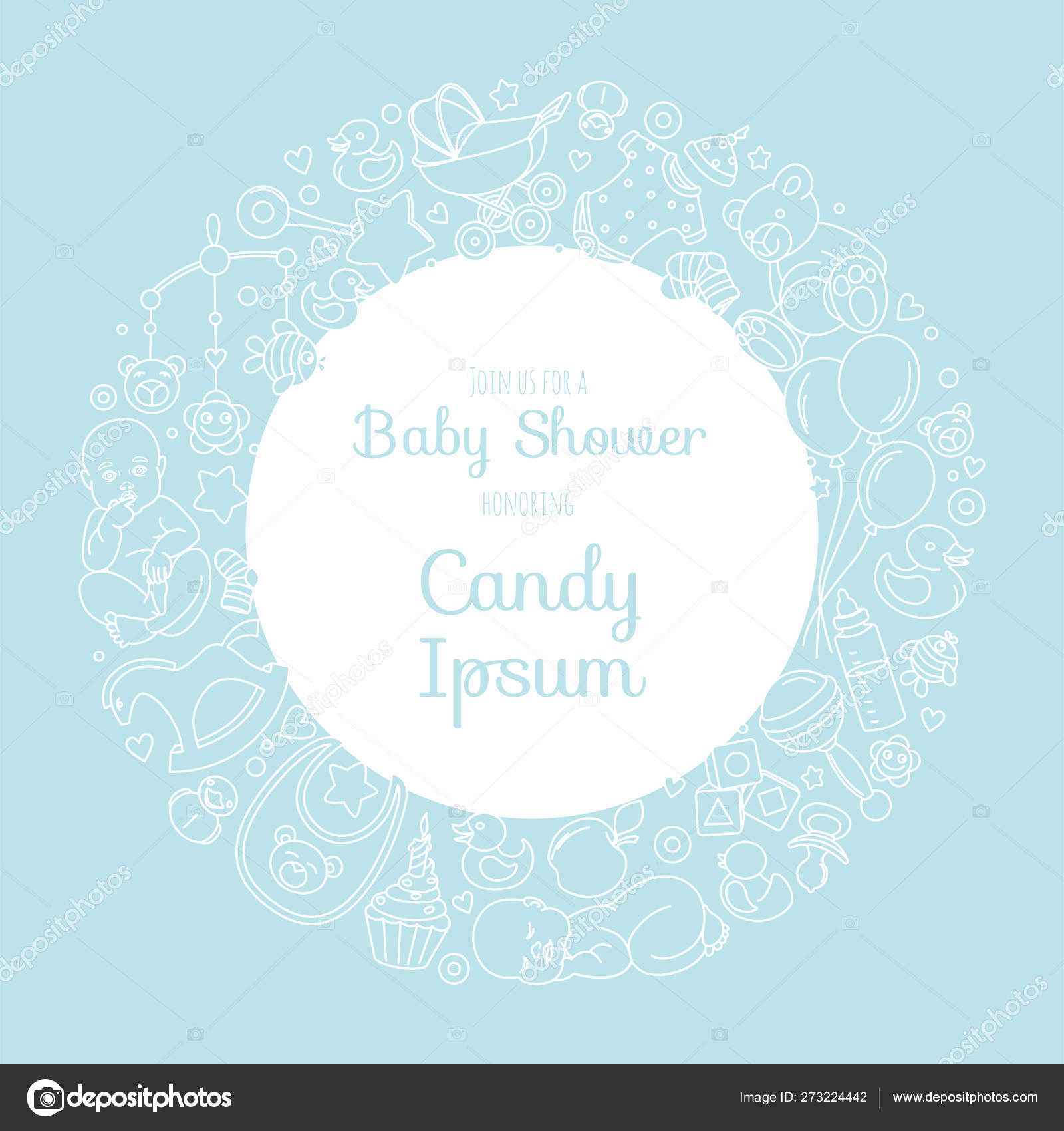 newborn invitation card