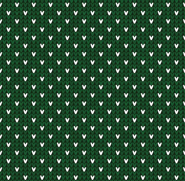 Zimní Vánoce x-mas pletený bezproblémové abstraktní pozadí s tečkami — Stockový vektor