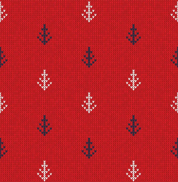 Inverno árvore de Natal x-mas malha sem costura tricotado fundo abstrato . — Vetor de Stock