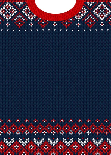 God jul och gott nytt år gratulationskort Scandinavian ornament — Stock vektor