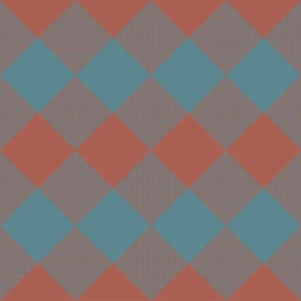 Tartan bleu et brun plaid sans couture abstrait motif à carreaux fond — Image vectorielle