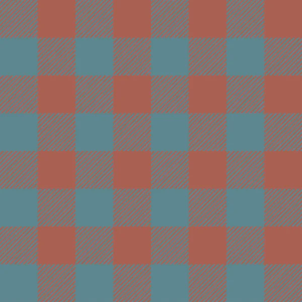 Azul y marrón tartán cuadros sin costuras abstracto a cuadros patrón de fondo — Vector de stock