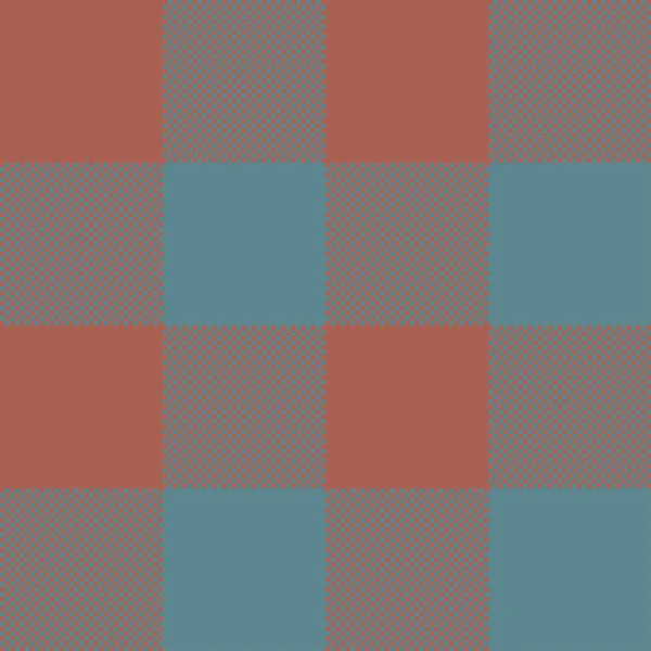 Tartan bleu et brun plaid sans couture abstrait motif à carreaux fond — Image vectorielle