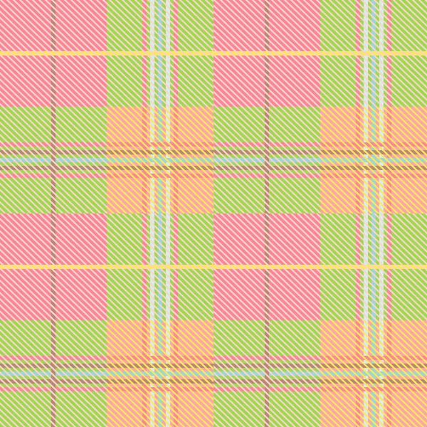 Colorfull seamless tartan pattern . Flat vector illustration. Summer style — Stock Vector