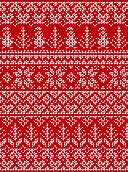 Pull laid Joyeux Noël fête ornement fond motif sans couture — Image vectorielle