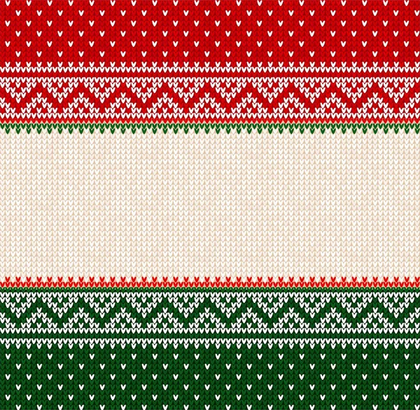 Frohe Weihnachten Frohes Neues Jahr Grußkarte Rahmen skandinavischen Ornamenten — Stockvektor