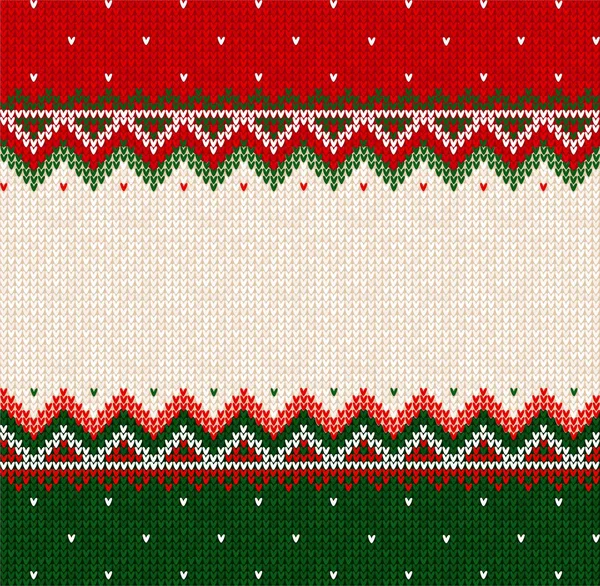 Frohe Weihnachten Frohes Neues Jahr Grußkarte Rahmen skandinavischen Ornamenten — Stockvektor