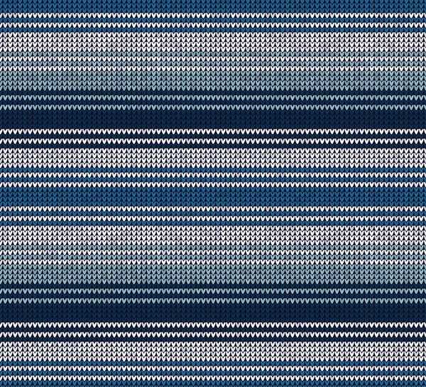 Hiver Noël x-mas tricot fond sans couture motif tricoté bleu marine — Image vectorielle