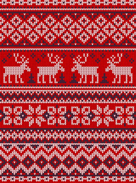 Ugly sweater Merry Christmas party ornament background seamless pattern — Stock Vector