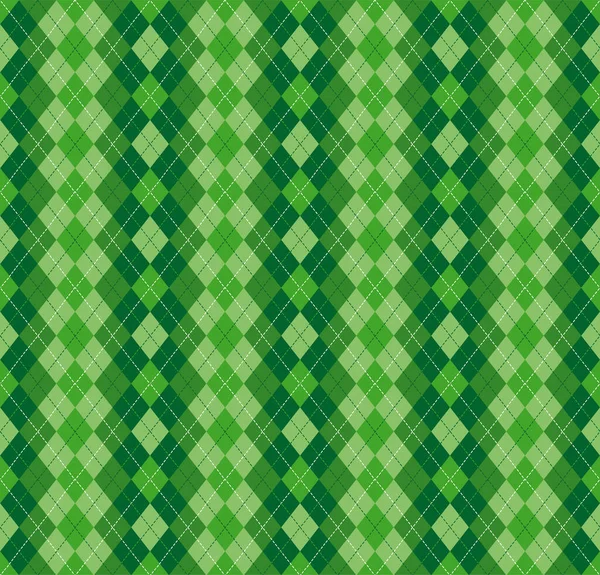 Patrón Festivo Irlandés Tartan Diamond Seamless Para Papel Envoltura Fiesta — Vector de stock