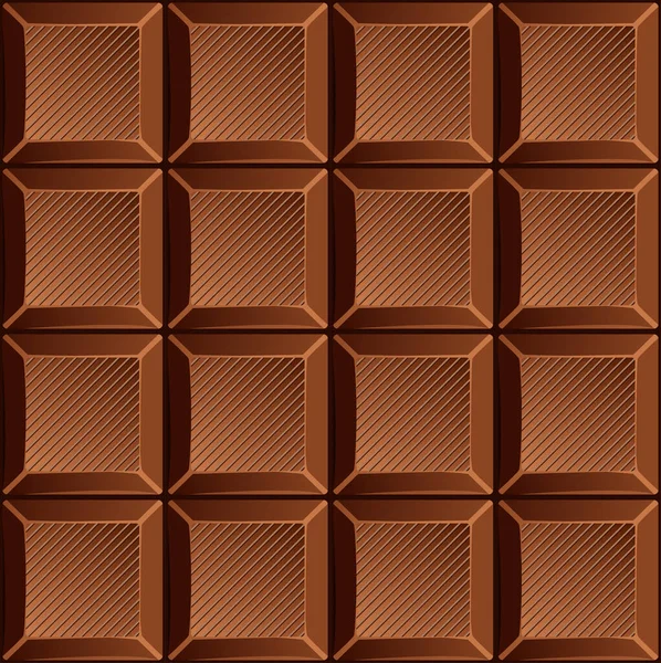 Barras Chocolate Con Leche Ilustración Vectorial Patrón Sin Costura — Vector de stock