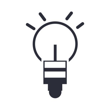 Işık topu simge vektör web ve mobil uygulaması tasarımı, ışık topu logo kavramı üzerinde izole beyaz arka plan