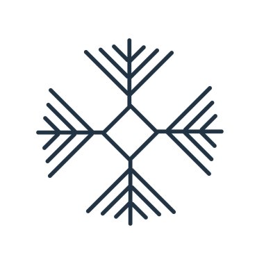 Beyaz arka plan üzerinde kar tanesi şeffaf işareti izole kar tanesi simge vektör