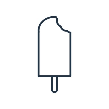 Beyaz arka plan üzerinde buzlu şeker saydam işareti izole buzlu şeker simge vektör