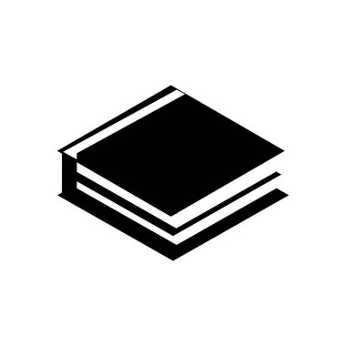 Web ve mobil uygulaması tasarım, kitap logo kavramı için beyaz arka plan üzerinde izole kitap simge vektör