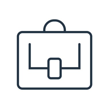 Evrak Çantası'nı simge vektör beyaz arka plan üzerinde evrak çantası'nı şeffaf işareti izole