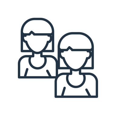 Beyaz arka plan üzerinde kullanıcılar şeffaf işareti izole kullanıcılar simge vektör