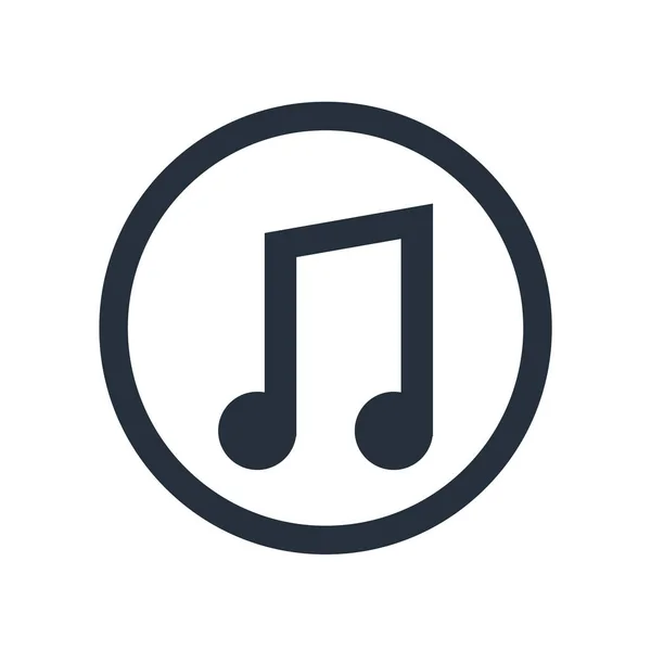 Song Notitiepictogram Vector Geïsoleerd Witte Achtergrond Voor Web Mobiele App — Stockvector